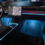 Interior Ambient RGB LED Strip Lights With App Controller For Model 3/ Y