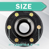 Trailer Hub Kits 6 Bolt 6 on 5.5" Trailer Idler Hub for 5200-6000 lbs