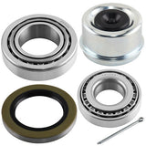 JADODE Trailer Hub Bearings Kits 14125A / 22580 with 21333TB 10-10 & 22333TB 10-36 Two Grease Seals, Dust Cover and Cotter Pin Trailer Axle Bearing Kits Fits 5200-7000 lbs Axles