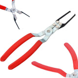 Red-handled automotive relay and fuse puller pliers set
