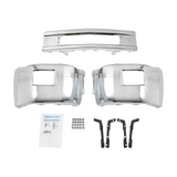 Front Bumper W/Fog Hole For Chevy Silverado 2500 3500 HD 15-19 Chrome Steel