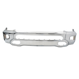 Front Bumper Face Bar For RAM 1500 19-24 Chrome W/Fog Light Holes Steel