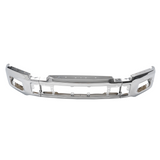 Chrome Front Bumper Cover Face Bar W/ Fog Light Hole Fit for Ford F-150 2018-20