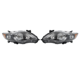 Headlights Toyota Corolla 2011-2013 Front Headlamps Replacement Pair Set