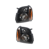 GMC Yukon Denali XL1500 2500 2007-2014 Headlight Black Trim Left Right