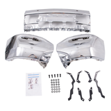 GMC Sierra 1500 16-18 Front Bumper Bar w/Fog w/Park hole Chrome Steel