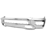 Front Bumper Face Bar For RAM 1500 19-24 Chrome W/Fog Light Holes Steel