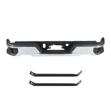 GMC Sierra Chevy Silverado 1500 19-23 Chrome Steel Rear Bumper Assembly