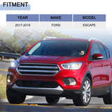 Bumper Cover Fit For Ford Escape 2017-2019 Primed Plastic Black Style Front