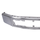 Chrome Steel Front Bumper Face Bar w/o Fog Light Hole Fit For Ford F150 2015-17