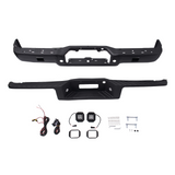 Ford F-150 2004-2006 Rear Step Bumper Black w/ LED Light w/o Sensor Hole