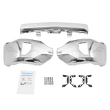 Front Bumper Face Bar w/Fog Light Hole Chrome For Chevy Silverado 1500 16-19