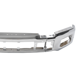 Chrome Front Bumper Cover Face Bar W/ Fog Light Hole Fit for Ford F-150 2018-20