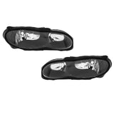 Housing Pair Headlights Assembly Fit for Chevy Camaro 1998-2002 Black  Left Right