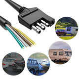18AWG 4 Pin Trailer Connector 30Ft Trailer Wiring With Jacketed Cable
