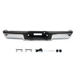 Step Bumper Assembly Fit For Ford F-150 2004-2006 w/o Sensor Holes Chrome Rear