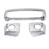 Chrome Steel Front Bumper Fit For Toyota Tundra Truck 2007-2013 W/Sensor Hole