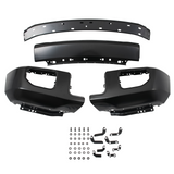 Bumper Face Bar For Ford F250 F350 2020-2022 W/ Fog Holes Black Steel Front