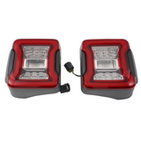 Jeep Wrangler Rubicon Sport 2007-2018 Pair Rear Red Tail lights