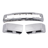 Chrome Steel Front Bumper Face Bar w/o Fog Light Hole Fit For Ford F150 2015-17