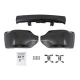 Front Bumper Face Bar For Silverado 1500 16-19 w/o Sensor Fog Holes Black