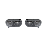 Headlight Assembly Lamp For Dodge Challenger 2008-2014 Black Left Right Side