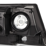 Jeep Grand Cherokee 99-04 Headlamp Black Housing Headlight Assembly Pair