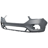 Bumper Cover Fit For Ford Escape 2017-2019 Primed Plastic Black Style Front