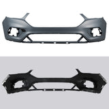 Bumper Cover Fit For Ford Escape 2017-2019 Primed Plastic Black Style Front