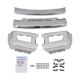 Bumper Face Bar for Ford F250 F350 Super Duty 2017-2019 Steel Front Chrome