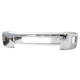 Front Bumper W/Fog Hole For Chevy Silverado 2500 3500 HD 15-19 Chrome Steel