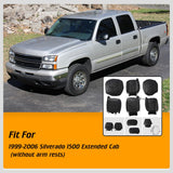 Vinyl Seat Covers Full Set For Chevy Silverado 1500 Extended Cab 99-04 05 06