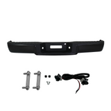 Setp Bumper w/ Light fit for Ford F150 2004-2006 w/o Sensor Hole Black Rear