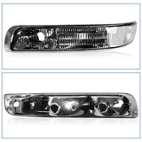 Chevy Silverado Suburban Tahoe 1999-2006 Headlights Clear Corner Black