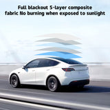 Tesla Model Y Voice-Controlled Electric Retractable Telescopic Roof Sunshade Protection Shade