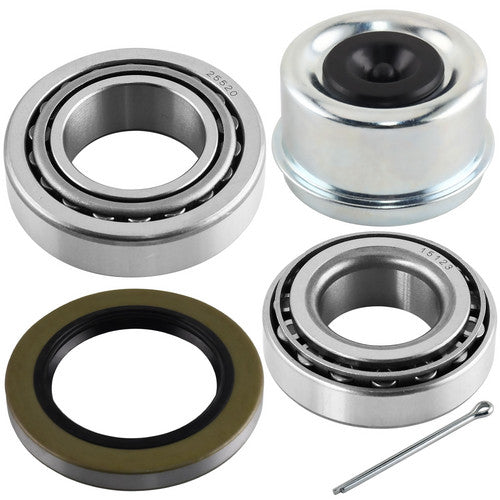 JADODE Trailer Hub Bearings Kits 15123/22580 with 21333TB 10-10 & 22333TB 10-36 Two Grease Seals, Dust Cover and Cotter Pin Trailer Axle Bearing Kits Fits 5200-6000 lbs Axles