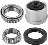 Set of 2 JADODE 10" x 2-1/4" Trailer Brake Drum Kit 4 on 4.5 with 5 Bolt 1/2"-20 L68149/L44649 Heavy Duty Trailer Hub Drum kits for 3500 lbs,008-247-05, 84546,22001K