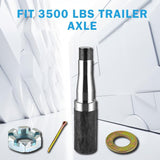 Trailer Idler Hub Kit 5 on 4.5'' Bolt Fits #84 Spindle 3,500 lb Axle Durable Round Hub Assembly