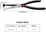 60° Bend Electrical Disconnect Pliers for Automotive Fuel Line and Connector Repair