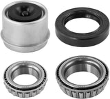 JADODE Trailer Idler Hub Kits 5 on 4.5" for 3500 lbs Axle Heavy Duty 5 Lug Bolt Trailer Wheel Hub with 1/2"-20 Thread L68149/L44649 Trailer Hub Kits - 22017K Set of 2