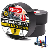 3/4-Inch 50-Foot Wire Harness Tape, 5-Pack High Temp, Noise Dampening