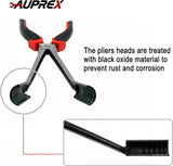 Spark plug wire removal pliers tool for vehicle repairs with ergonomic handle and angled head design.