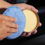 Microfiber wax applicator pads for car buffing, polishing, and detailing. Reusable 5" pads.