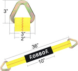 Car Tie Down Straps Axle Straps 36" - 10,000 lbs Strength