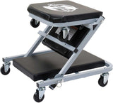 2-in-1 Mechanic Creeper and Seat with 300 Lbs Capacity and Swivel Casters