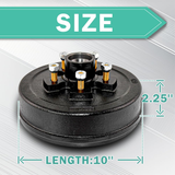 Trailer Brake Hub Drum 10" X 2-1/4" Kit 5 on 4.5" for 3500 Lbs Axle  22001K 008-247-05, 84546