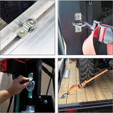 D-Ring Tie Down Anchors Heavy Duty Forged Steel, 6,000 lbs Capacity, Surface-Mount for Trailers, Motorcycles, and ATVs 4-Pack