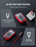 Digital Multimeter with LCD Display for Voltage, Current, and Resistance Testing