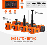 5-Ton Electric Car Jack with Impact Wrench and Built-in Air Pump