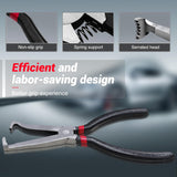 60° Bend Electrical Disconnect Pliers for Automotive Fuel Line and Connector Repair